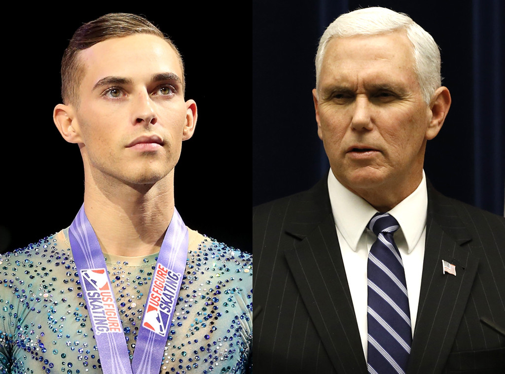 Adam Rippon, Mike Pence Adam Rippon, Mike Pence